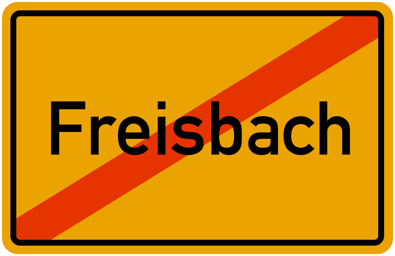 Ortsschild Freisbach