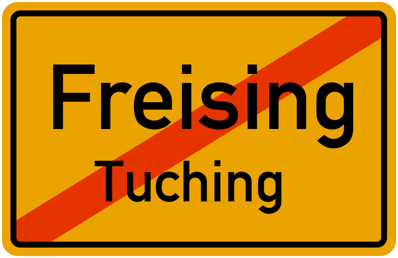 Ortsschild Freising