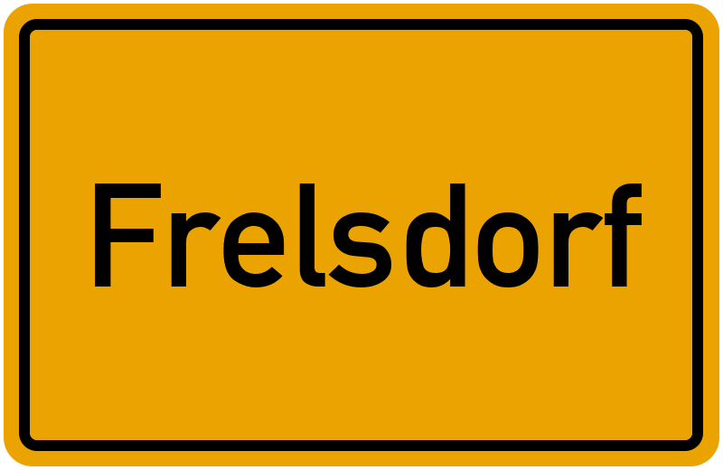 Ortsschild Frelsdorf