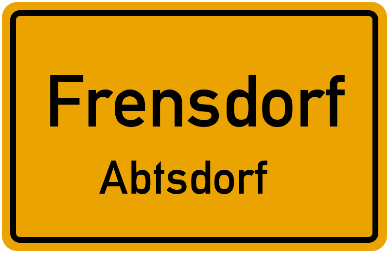 Ortsschild Frensdorf