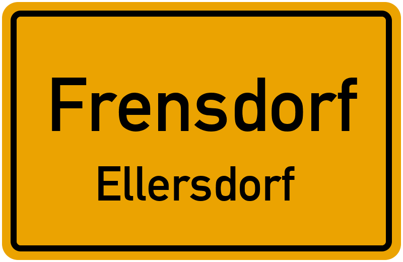 Ortsschild Frensdorf