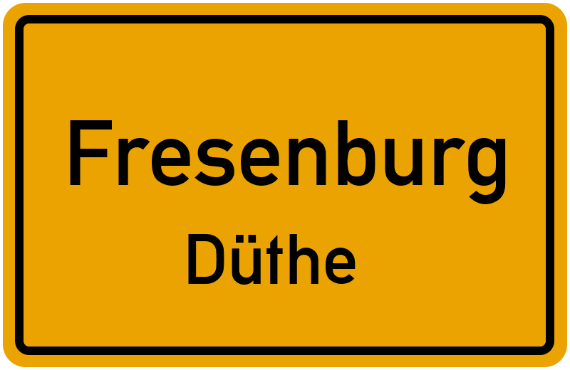 Ortsschild Fresenburg