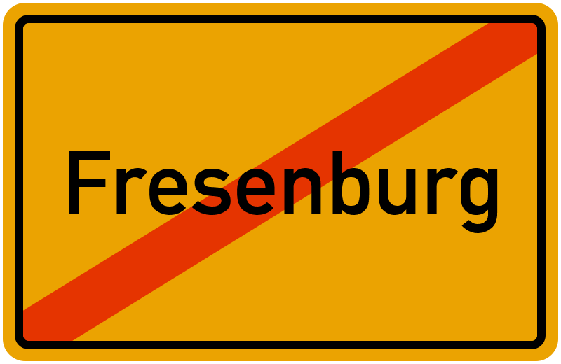 Ortsschild Fresenburg