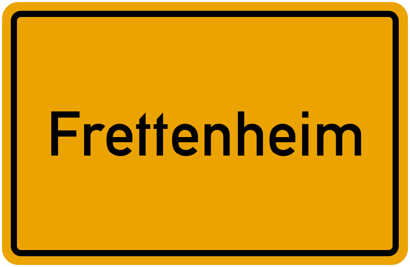 Ortsschild Frettenheim