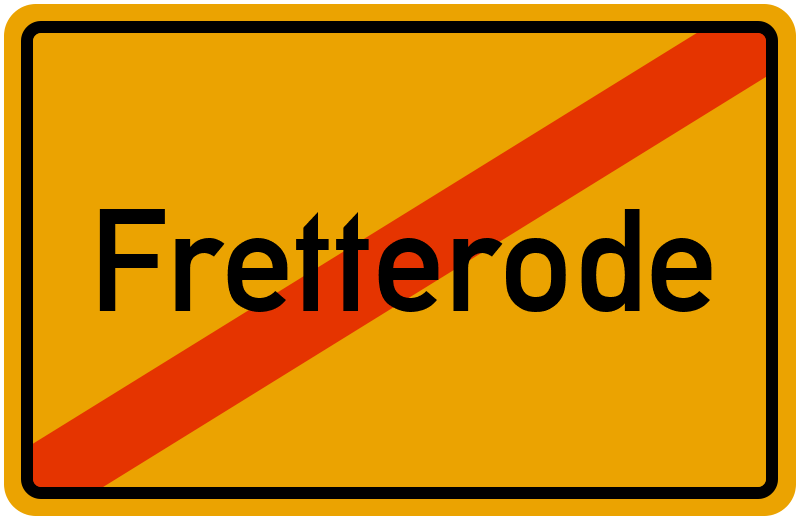 Ortsschild Fretterode
