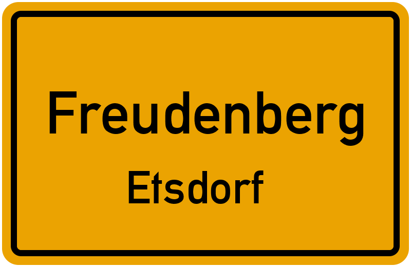 Ortsschild Freudenberg