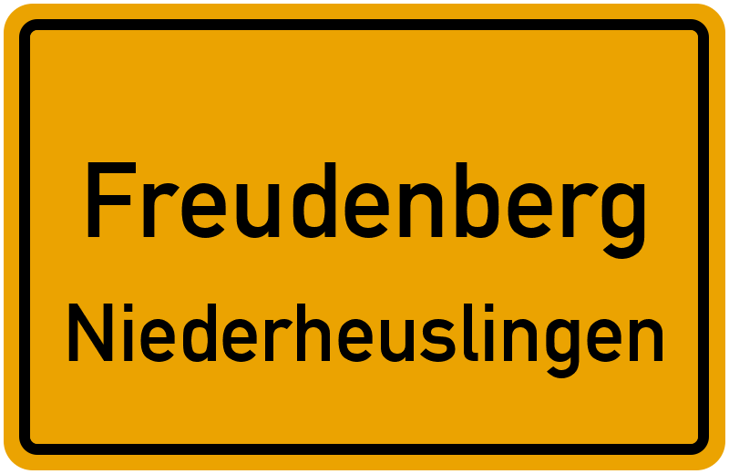 Ortsschild Freudenberg