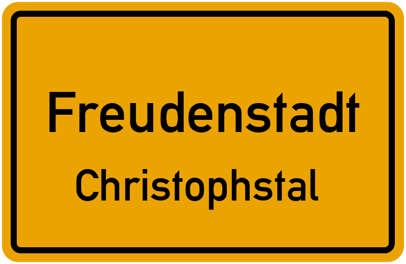 Ortsschild Freudenstadt