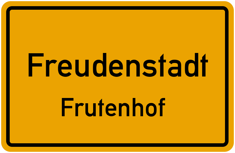 Ortsschild Freudenstadt