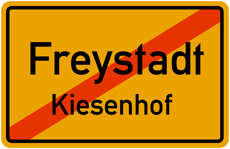 Ortsschild Freystadt