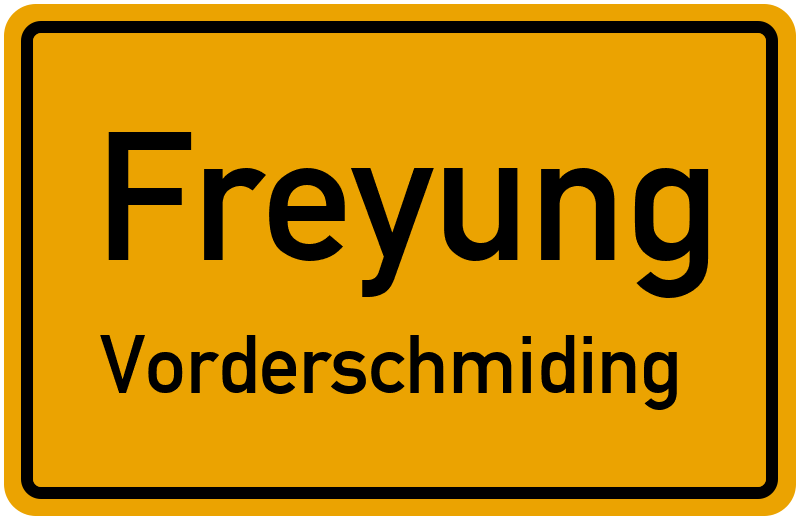Ortsschild Freyung