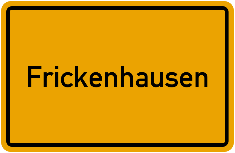 Ortsschild Frickenhausen