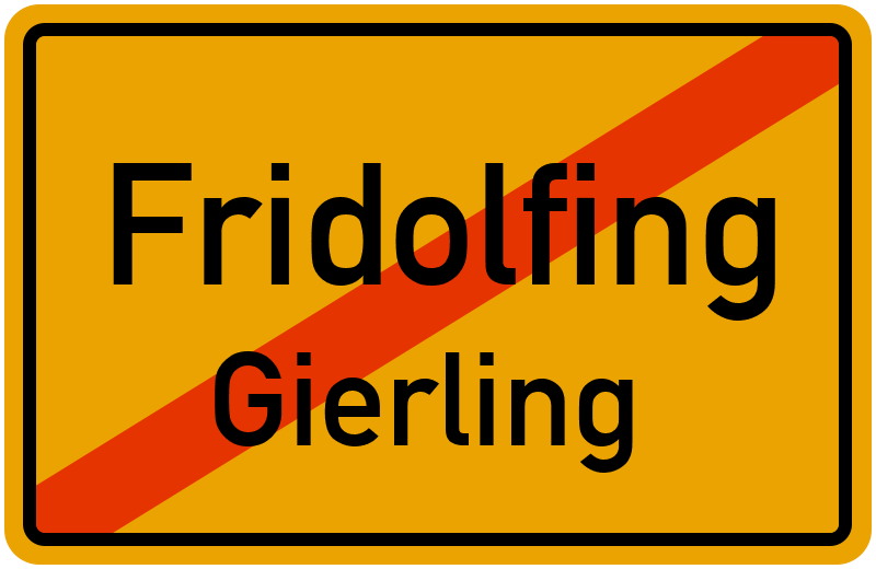 Ortsschild Fridolfing