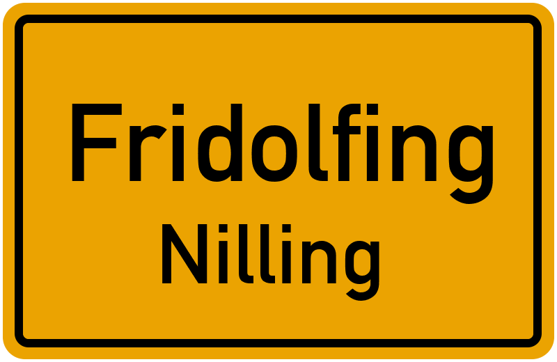 Ortsschild Fridolfing