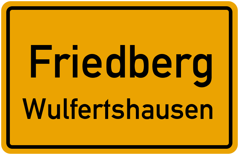 Ortsschild Friedberg