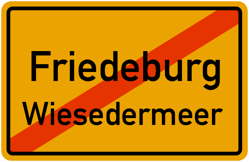 Ortsschild Friedeburg