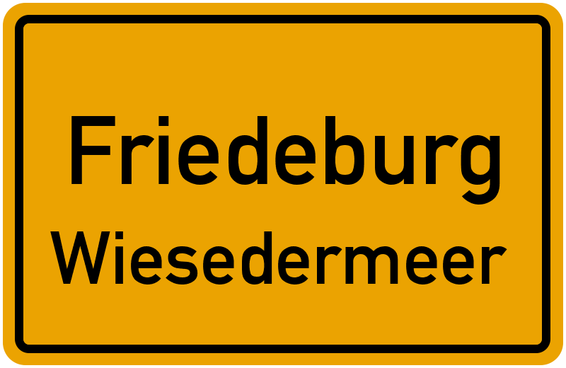 Ortsschild Friedeburg
