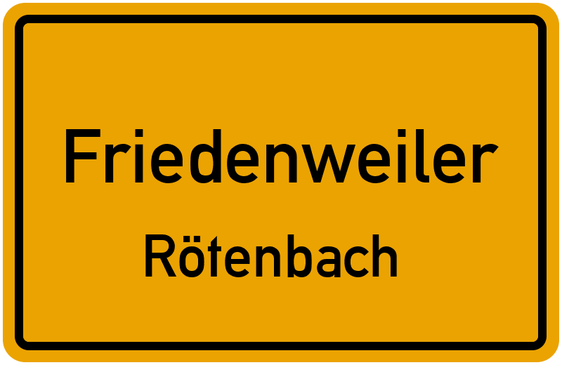 Ortsschild Friedenweiler