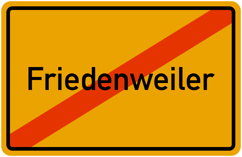 Ortsschild Friedenweiler