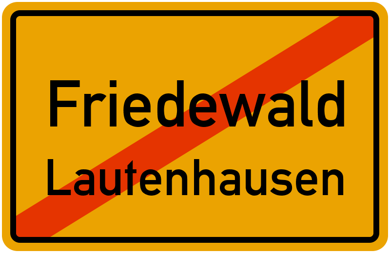 Ortsschild Friedewald