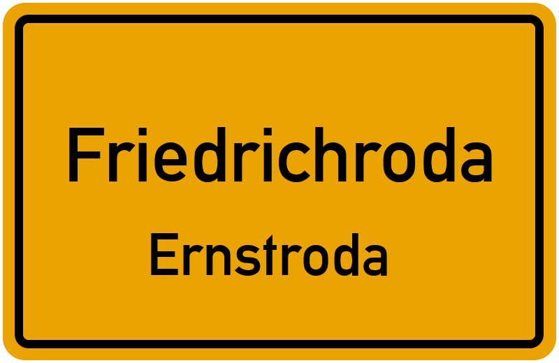 Ortsschild Friedrichroda