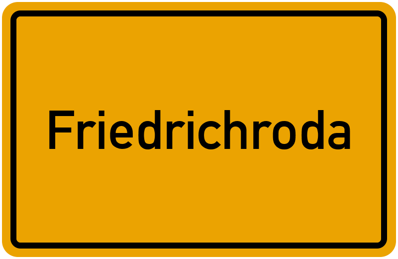 Ortsschild Friedrichroda