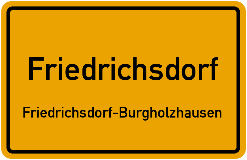 Ortsschild Friedrichsdorf