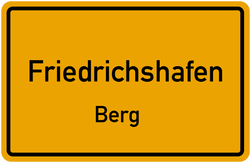 Ortsschild Friedrichshafen