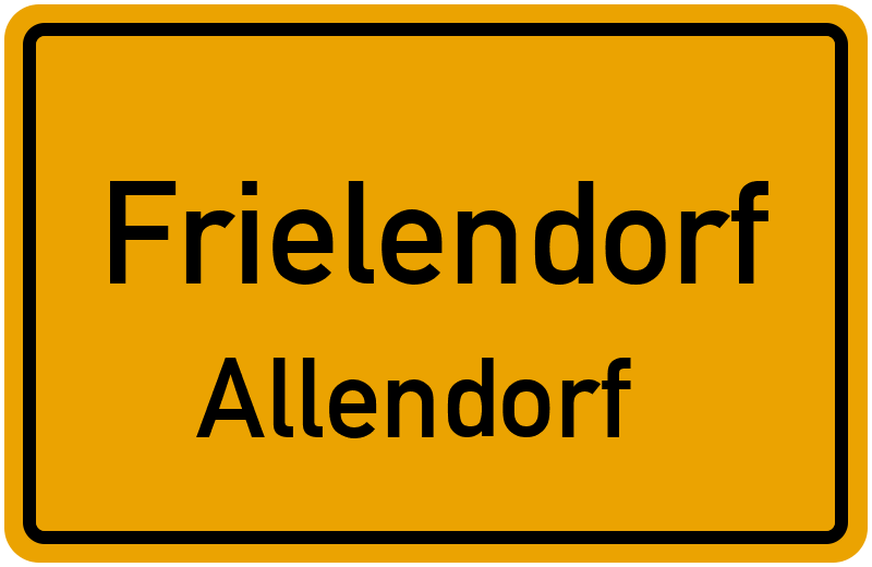 Ortsschild Frielendorf