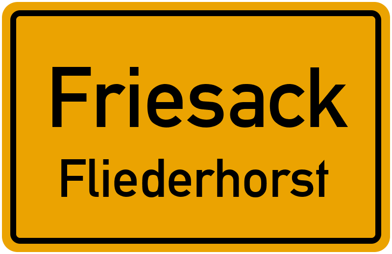Ortsschild Friesack