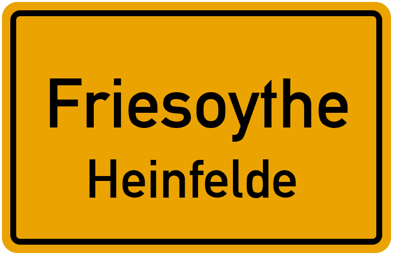 Ortsschild Friesoythe