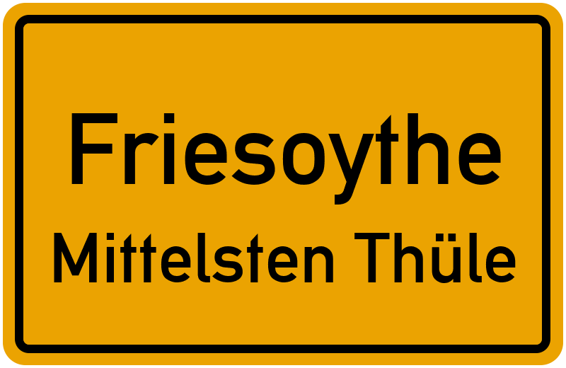 Ortsschild Friesoythe