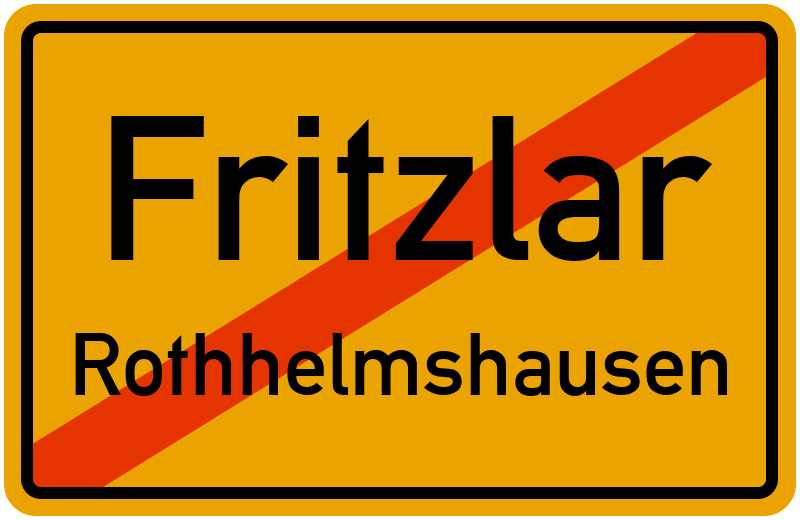 Ortsschild Fritzlar