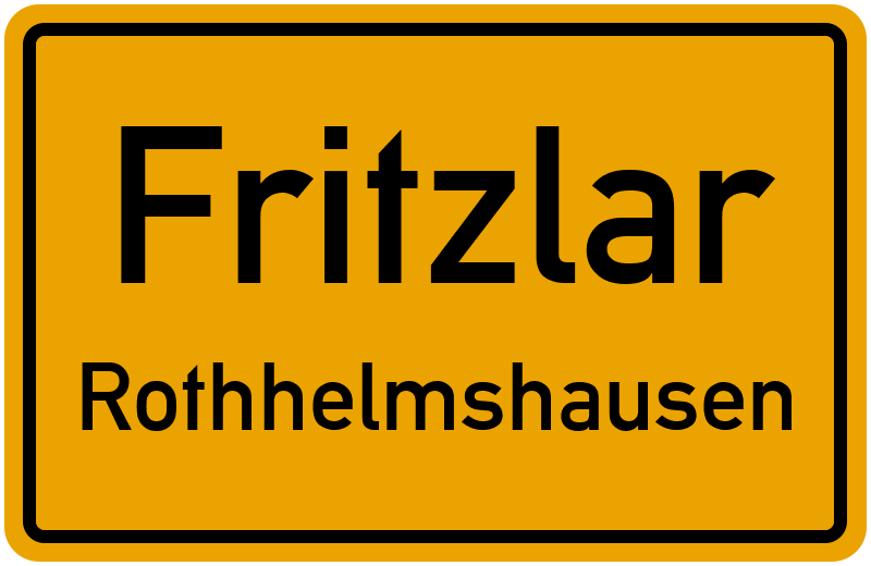 Ortsschild Fritzlar
