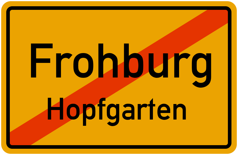 Ortsschild Frohburg