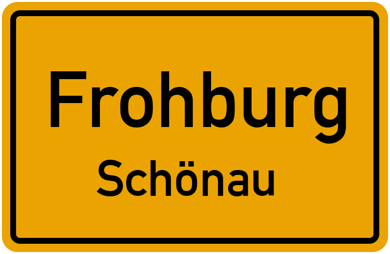 Ortsschild Frohburg
