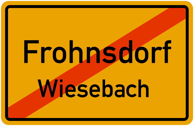 Ortsschild Frohnsdorf