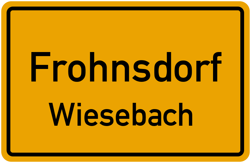 Ortsschild Frohnsdorf