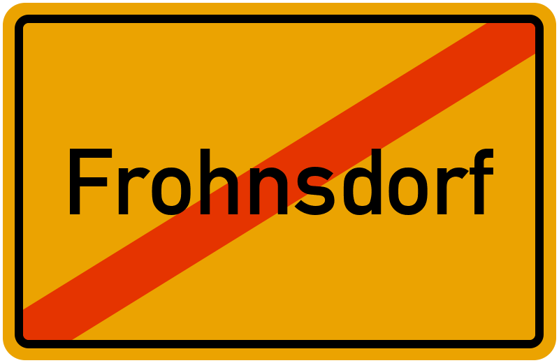Ortsschild Frohnsdorf