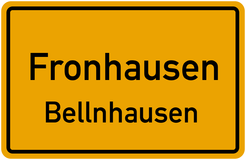 Ortsschild Fronhausen