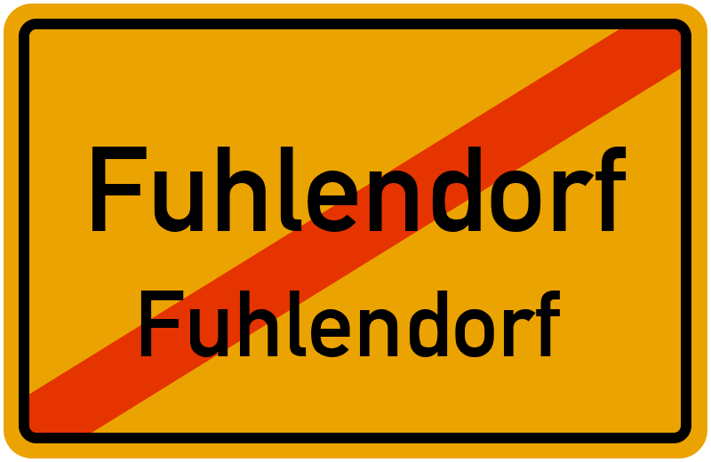Ortsschild Fuhlendorf