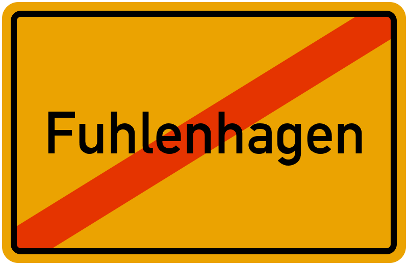 Ortsschild Fuhlenhagen
