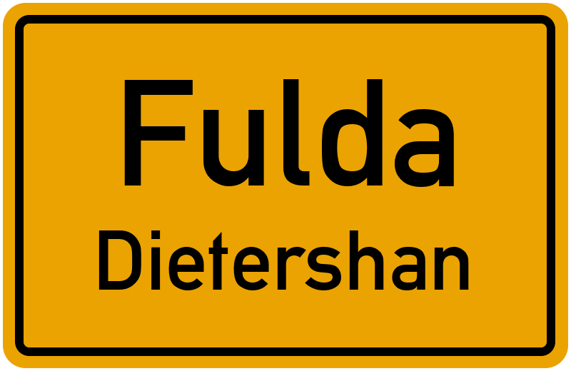 Ortsschild Fulda