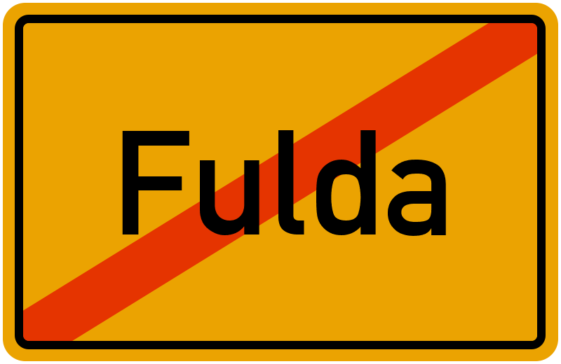 Ortsschild Fulda