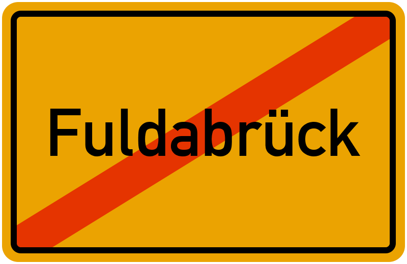 Ortsschild Fuldabrück