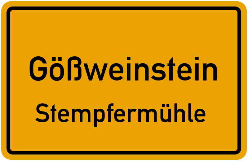 Ortsschild Gößweinstein