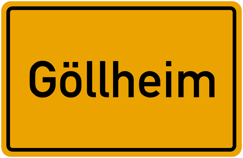 Ortsschild Göllheim