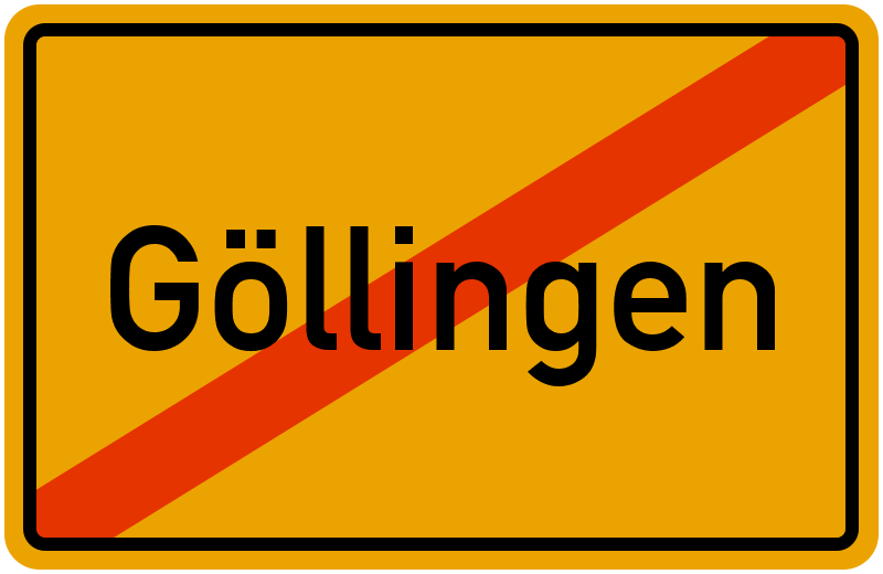 Ortsschild Göllingen