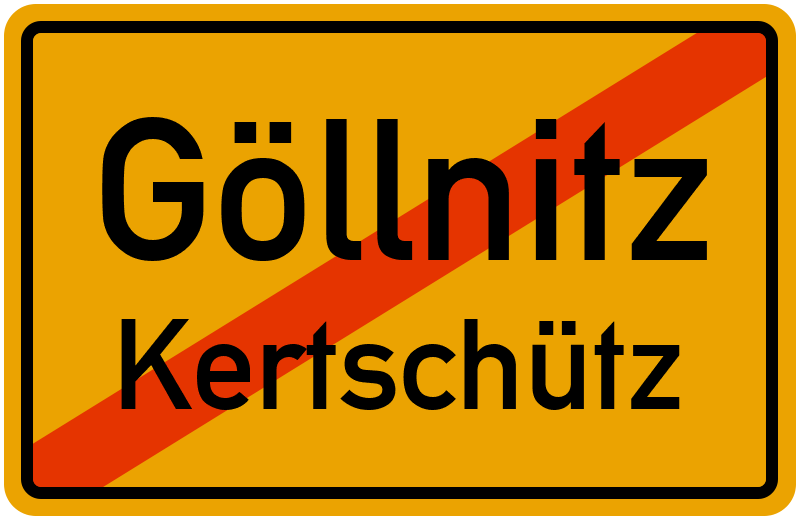 Ortsschild Göllnitz