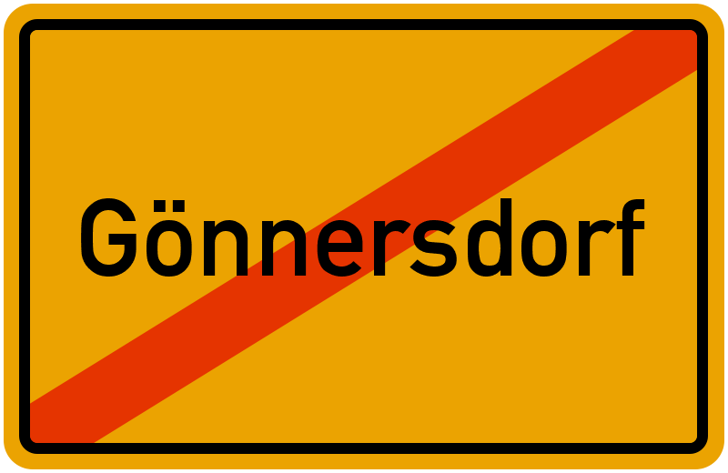 Ortsschild Gönnersdorf